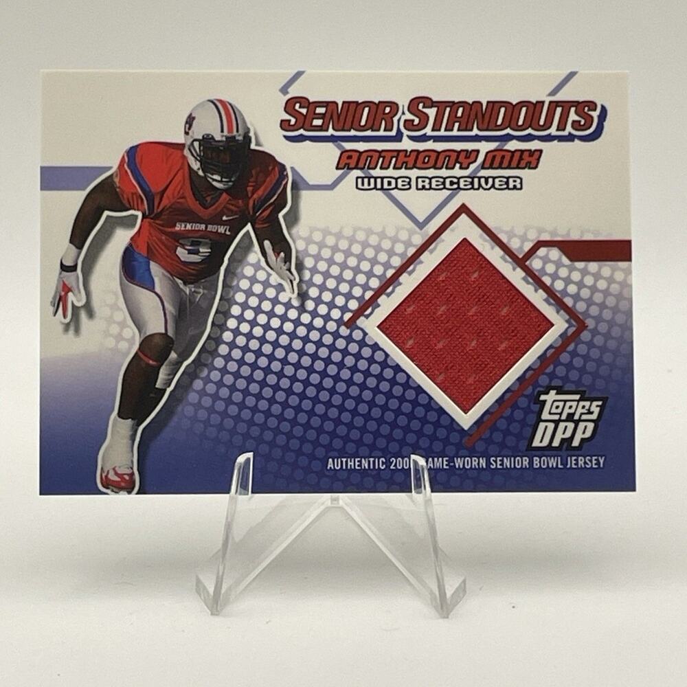 ANTHONY MIX SS-AM 2006 TOPPS SENIOR STANDOUTS GAME USED SENIOR BOWL